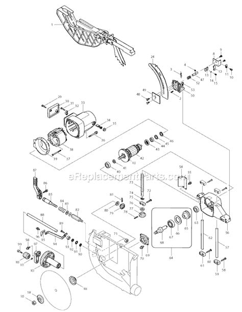 Makita Saw Parts Diagram