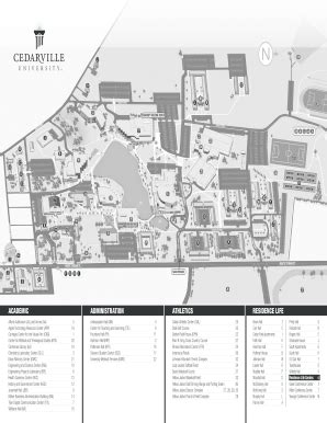 Cedarville University Campus Map – Map Vector