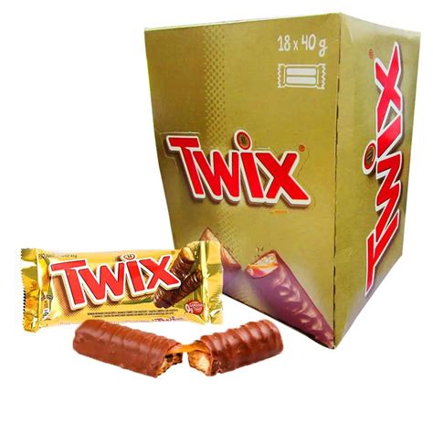 Caixa Twix Chocolate Caramelo E Biscoito Caixa 18 Unidades De 40g