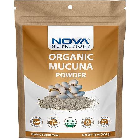 Amazon Nova Nutritions Certified Organic Mucuna Pruriens Powder