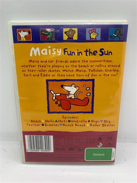 Maisy Fun In The Sun Dvd 1998 Very Good Condition Region 4 Rated