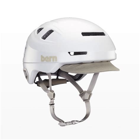 Bern Hudson Helmet Satin White Flow Electric Scooters And Bikes