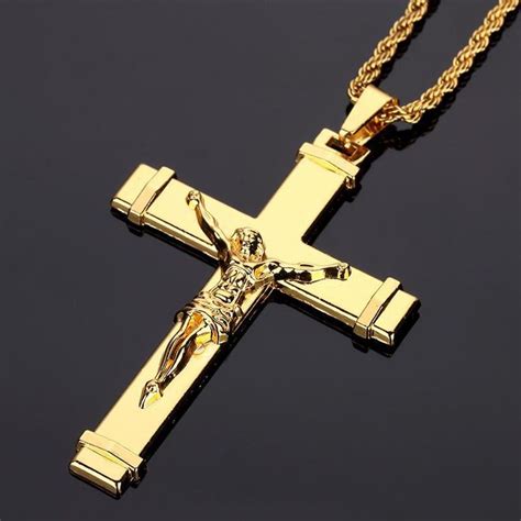 Real Gold Chains For Men With Cross