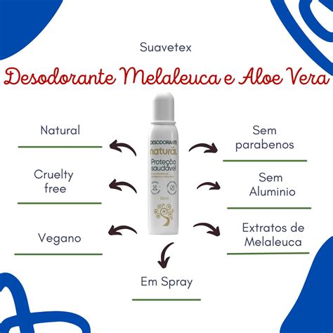 Desodorante Spray Melaleuca E Aloe Vera Natuweb