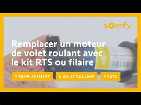 SOMFY 1240389 Kit De Remplacement Avec Moteur Altus RTS Pour Moteur