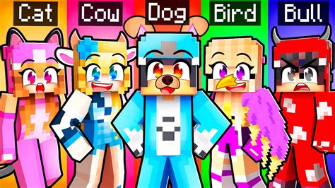 10 Friends On One Animal Block In Minecraft Youtube