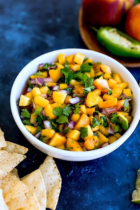 Fresh Peach Salsa {10 Minute Recipe} Two Peas And Their Pod