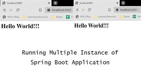 Running Multiple Instance Of Spring Boot Application Intellij IDEA