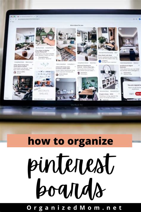 How To Organize Pinterest Boards The Organized Mom