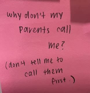 why don’t my parents call me? (don’t tell me to call them first.) – The ...