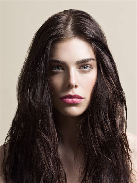 Wallpaper Raina Hein Women Brunette Model Long Hair Blue Eyes