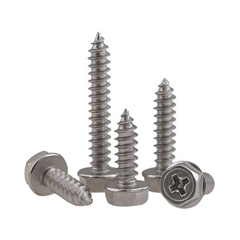 Flange Hex Self Tapping Screws Stainless Steel Wkooa