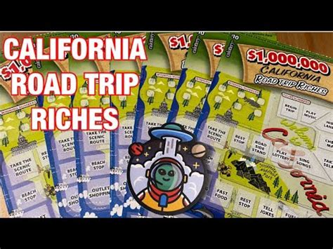 California Road Trip Riches Tickets California Lottery Scratchers