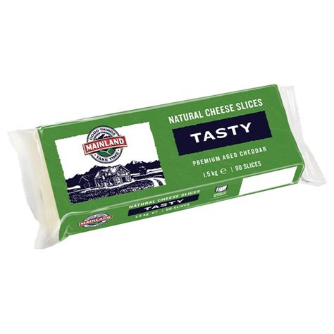 Cheese - Tasty Premium Aged Natural Cheddar Slices - Biviano Direct