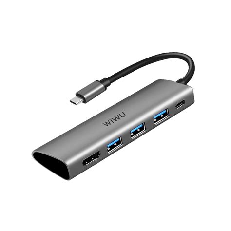 Wiwu Alpha In Usb C Hub A H Gray Jomla Ae