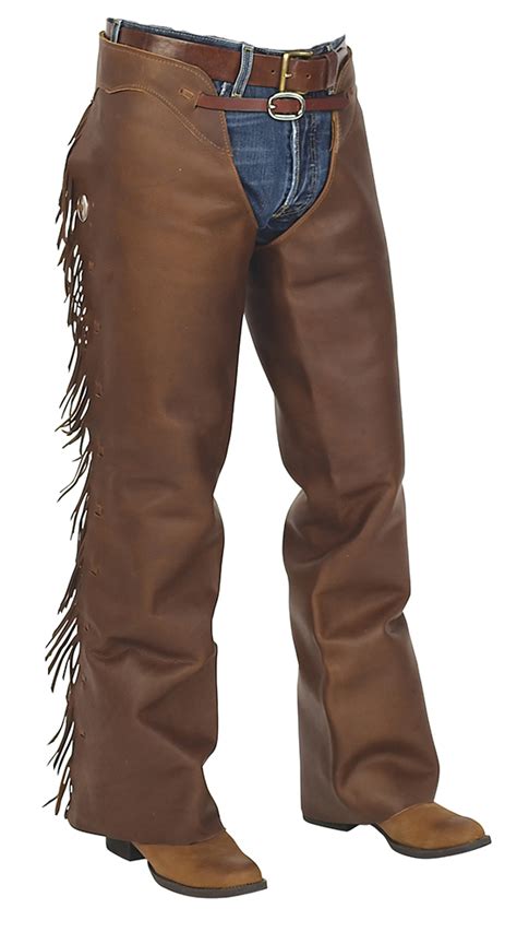 Paladin Mexican Fringed Leather Chaps Leather4sure Cowboy Chaps