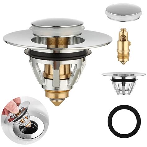 Bathroom Bathtub Accessories Drain Stoppers 34 40mm Universal Pop Up