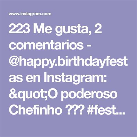 Me Gusta Comentarios Happy Birthdayfestas En Instagram O