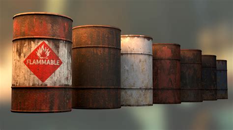 Blue Oil Drum Texture