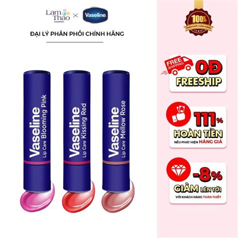 Son D Ng M I C M U Vaseline Lip Care Lam Th O Cosmetics