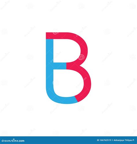 Letter Tb Simple Linked Geometric Logo Vector Stock Vector