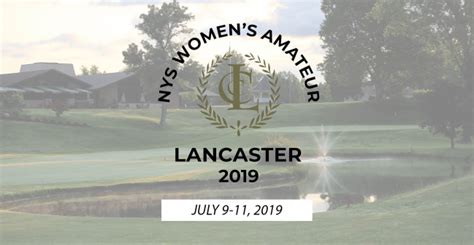 PREVIEW 2019 NYS Women S Amateur Mid Amateur Championships News