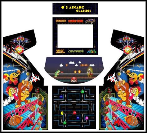 Multicade Arcade Classics Upright Cabinet Arcade Graphics Vinyl