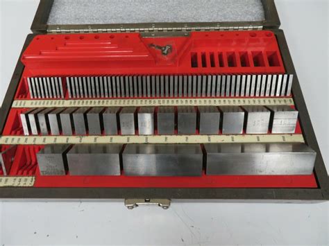 Starrett Webber Inches Gage Block Set 80 Pcs Square Steel Set