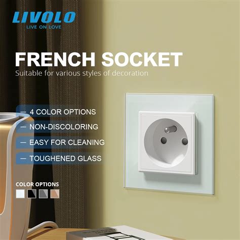 Livolo New Outlet French Standard Wall Power Socket Vl C C Fr White