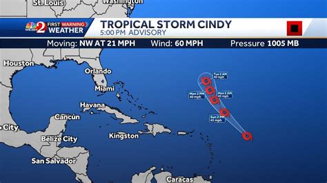 Tropical Storm Cindy: Latest Tracks and Models