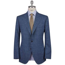 Cesare Attolini Blue Silk Wool Linen Blazer IsuiT