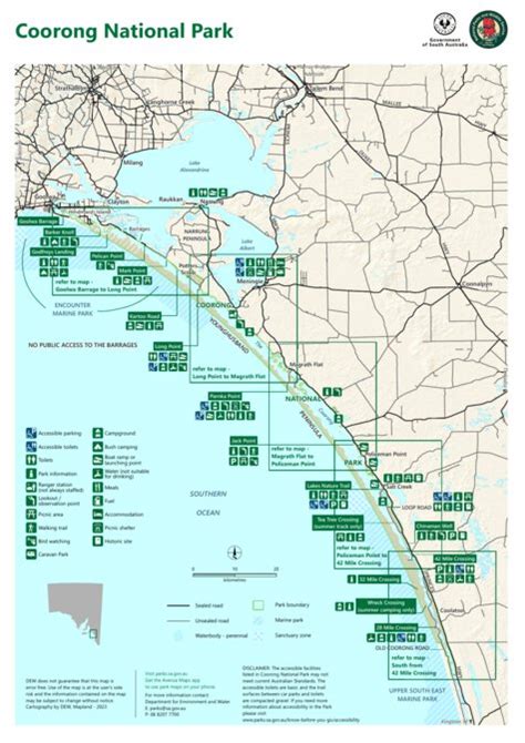 Coorong National Park Map by Department for Environment and Water | Avenza Maps