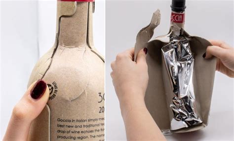 Ils inventent la bouteille de vin en papier recyclé et font un