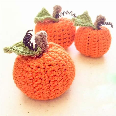 18 Free Fall And Halloween Pumpkins Crochet Patterns FeltMagnet