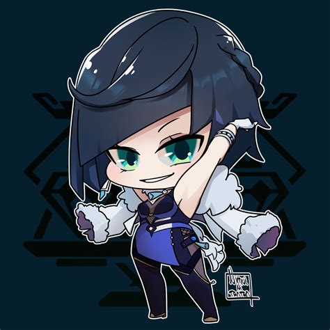 Yelan Chibi Genshin Impact By Nimuinitantan On Deviantart