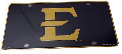 East Tennessee State University Buccaneers ETSU Metal Auto Tag License