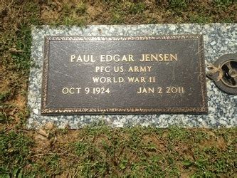 Paul Edgar Jensen 1924 2011 Homenaje De Find A Grave