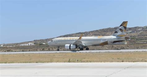 Etihad Operates First Flight To Mykonos In Greece