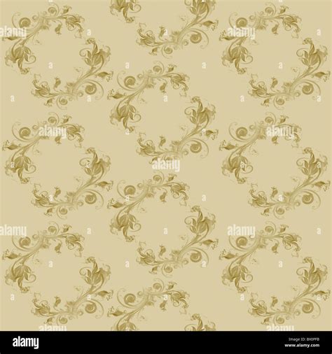 Seamless wallpaper of classic floral pattern Stock Photo - Alamy