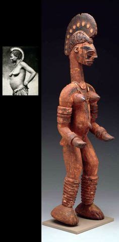 Africa Standing Female Figure From The Igbo People Of Nigeria Wood