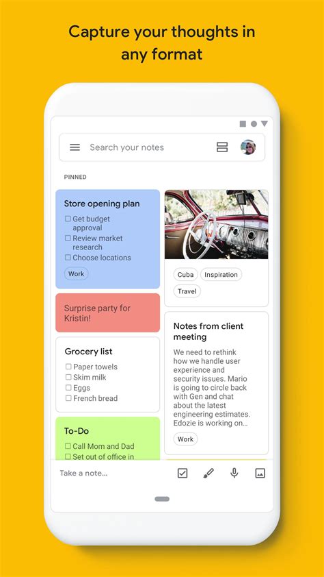 Google Keep - Notes and Lists for Android - APK Download