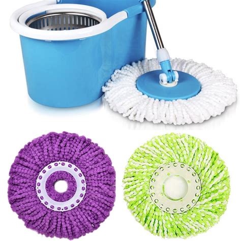 1pc Mops Head Replacement 360 Rotating Head Easy Magic Microfiber Spinning Floor（only One Mop