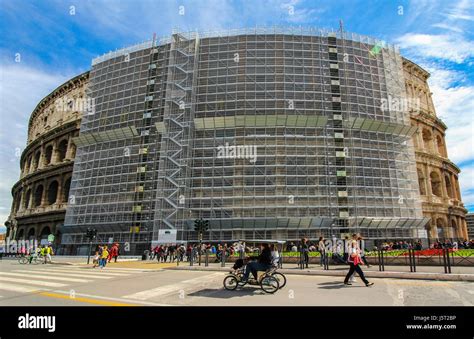 Colosseum, Rome, reconstruction, Italy Stock Photo - Alamy