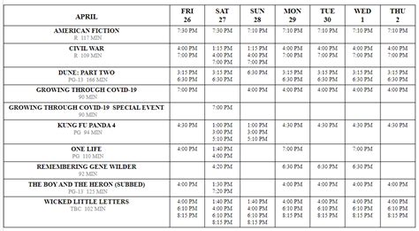 Showtimes — West Newton Cinema