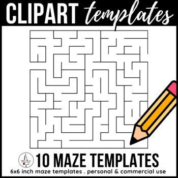 Brain Teaser Clipart Templates Maze Clip Art Designs | Clip art, Brain ...