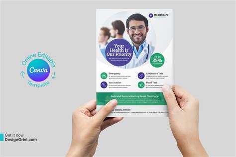 Medical Flyer Design Canva Template