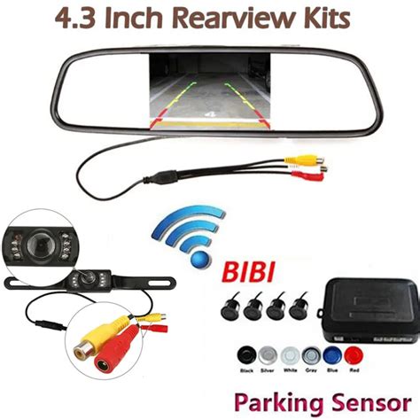 Kit De Sistema De Aparcamiento De Coche Con 4 Sensores Y Monitor De