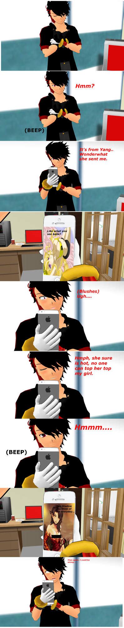 Sonic X Rwby Shadow Gets A Text By Mergedzamasuva On Deviantart