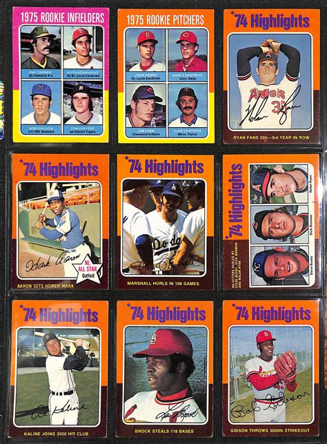 Lot Detail 1975 Topps Baseball Complete Set Of 660 Cards