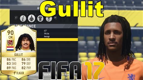 Fifa 17 Gullit Virtual Pro Look A Like Tutorial With Stats